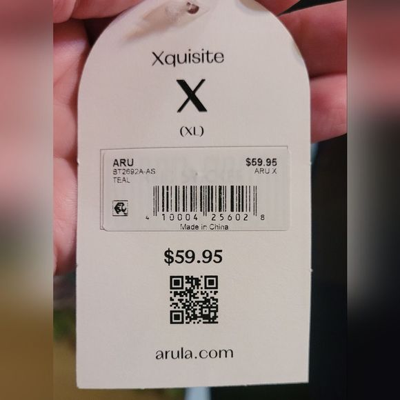 SOLD🎯Arula NWT Boho Tiered Blue Ruffle Blouse Size XL - Picture 8 of 12